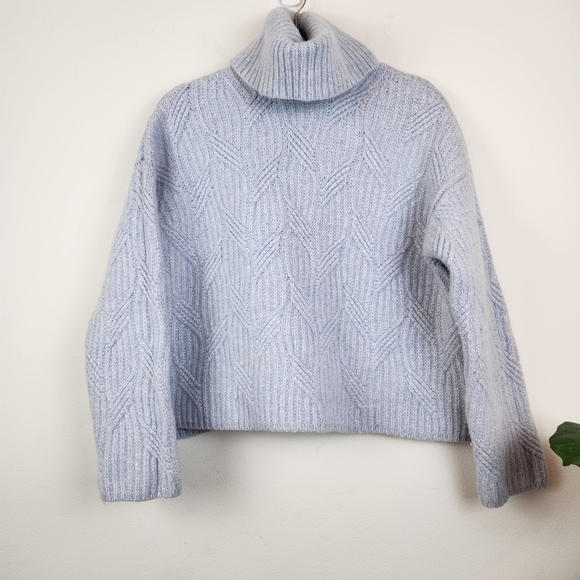 Samsoe Samsoe kei turtleneck Sweater in Gray dawn Size XS Wool Blend - Picture 5 of 13